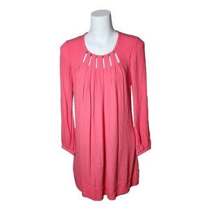 Diane von Furstenberg Size 2 Coral Orange Crepe Dress Formal Workwear Wedding